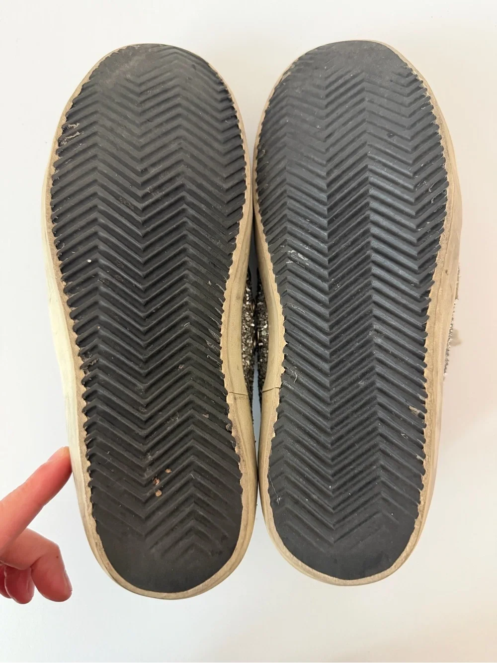 Golden Goose Super-Star Glitter Sneakers, Size 36 (US 7)